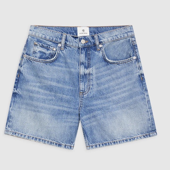 ANINE BING Heath Summer Blue Denim Short 29 - Picture 6 of 13